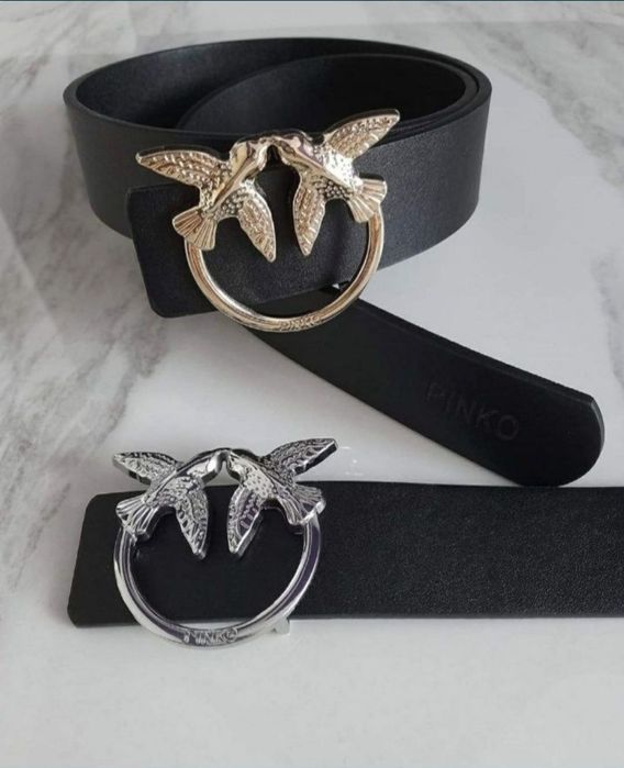 WYPRZEDAŻ Nowy Skórzany Pasek Damski Guess Pinko CK GG LV Gucci