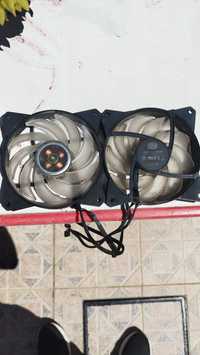 2 ventoinhas/fans cooler master master fan 120AB RGB