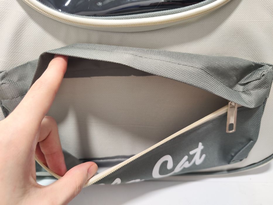 Рюкзак-переноска для котов и собак. Серый цвет