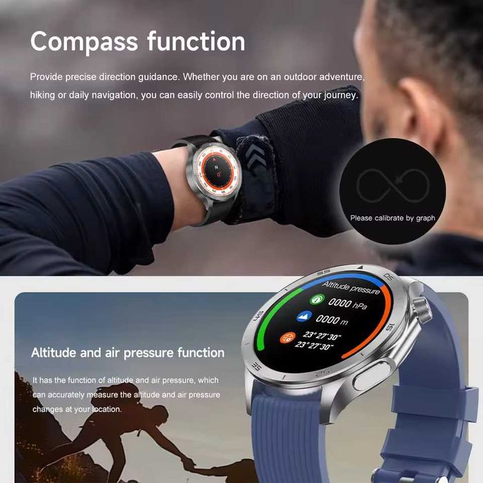 Смарт часы: DT WATCH X2. NFC.GPS. 1000mAh.Compass.