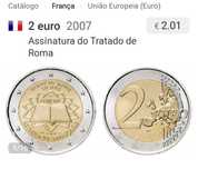 Moeda 2€, França 2007