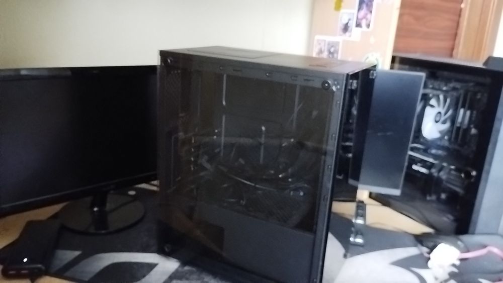 Корпус 1stPlayer X2-3B1 Tempered Glass без БЖ Black