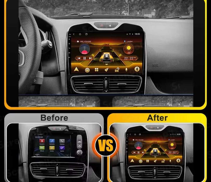 ‼️ Renault Clio 4 ‼️ КАМЕРА Android магнітола 8/128 GB Carplay