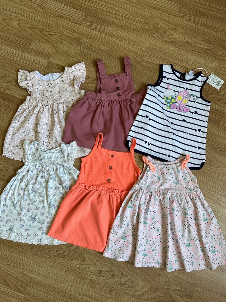 Літній одяг для дівчинки 68-74-80р. (6-9, 9-12 міс)