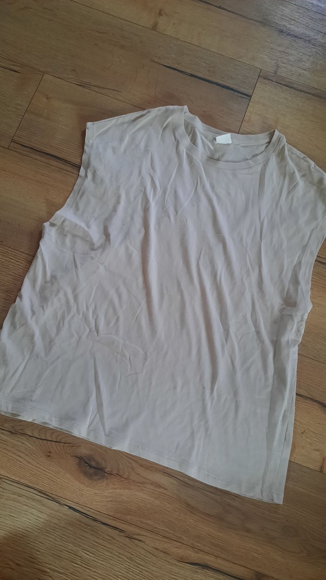 Koszulka bezowa oversize xxl