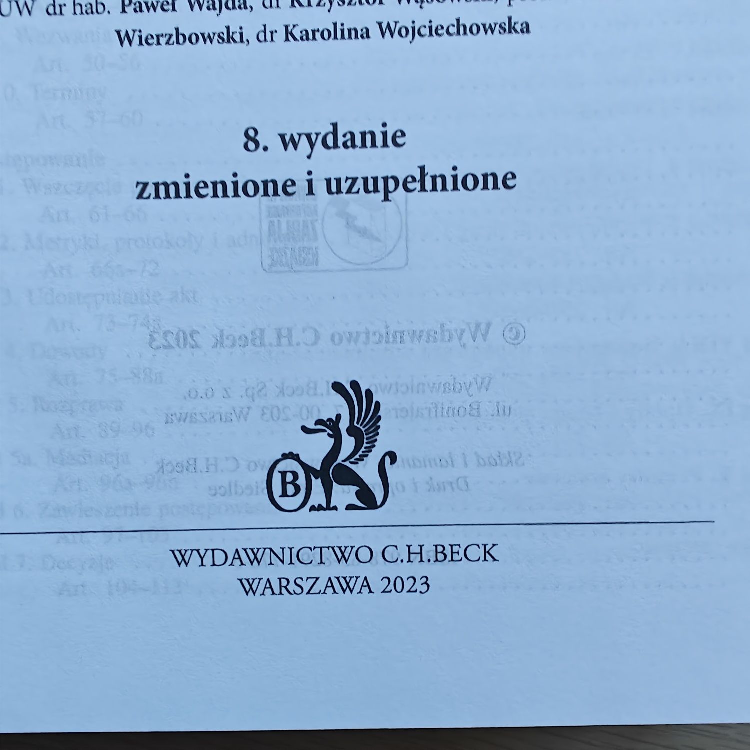 Komentarz. Kodeks postępowania administracyjnego C.H.Beck
