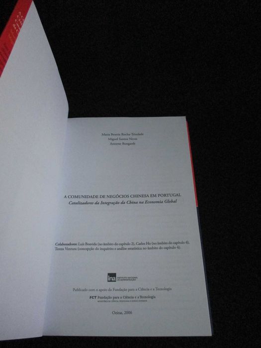 Livro A Comunidade de Negócios Chinesa em Portugal Rocha-Trindade