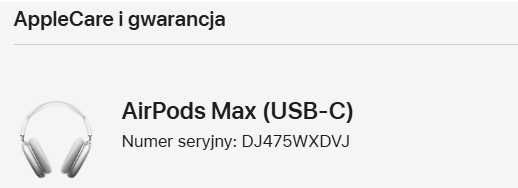 Oryginalne i pewne Apple AirPods Max Starlight Słuchawki bezprzewodowe