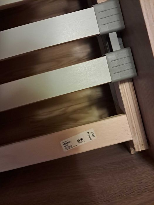 Łóżko jednoosobowe z materacem 2 szt