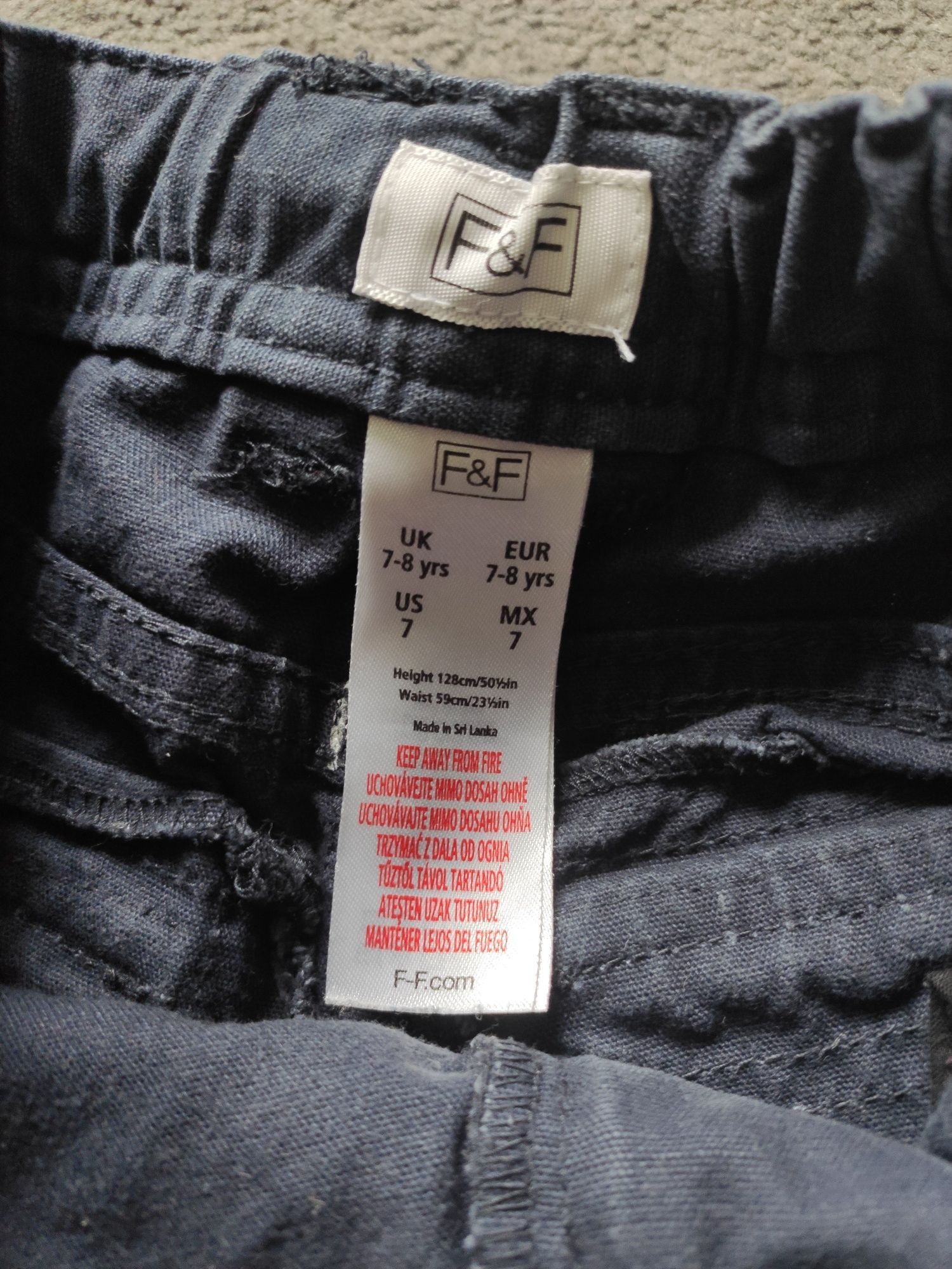Bojówki spodnie F&F rozmiar 128
