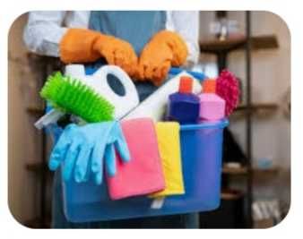 Faço Limpeza doméstica, escadas e escritório