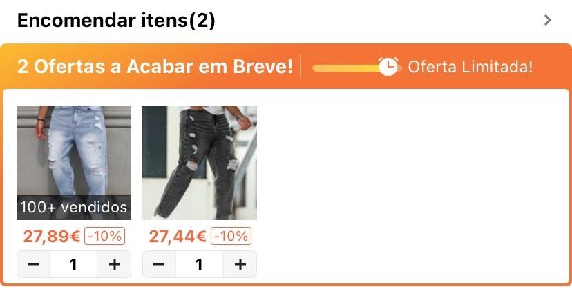 Calças jeans novas