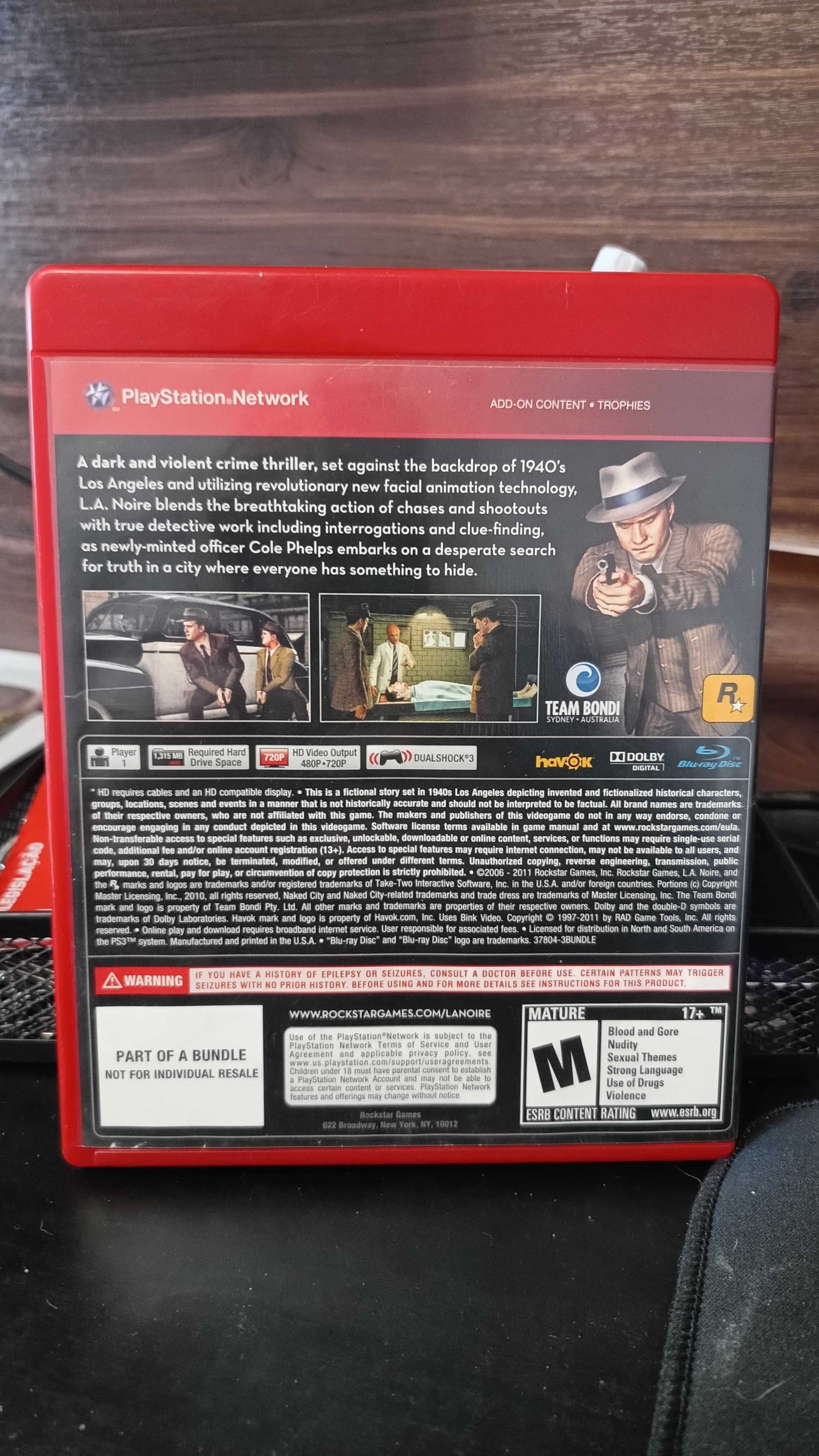 [BAIXA DE PREÇO] Jogo PS3 - L.A. Noire