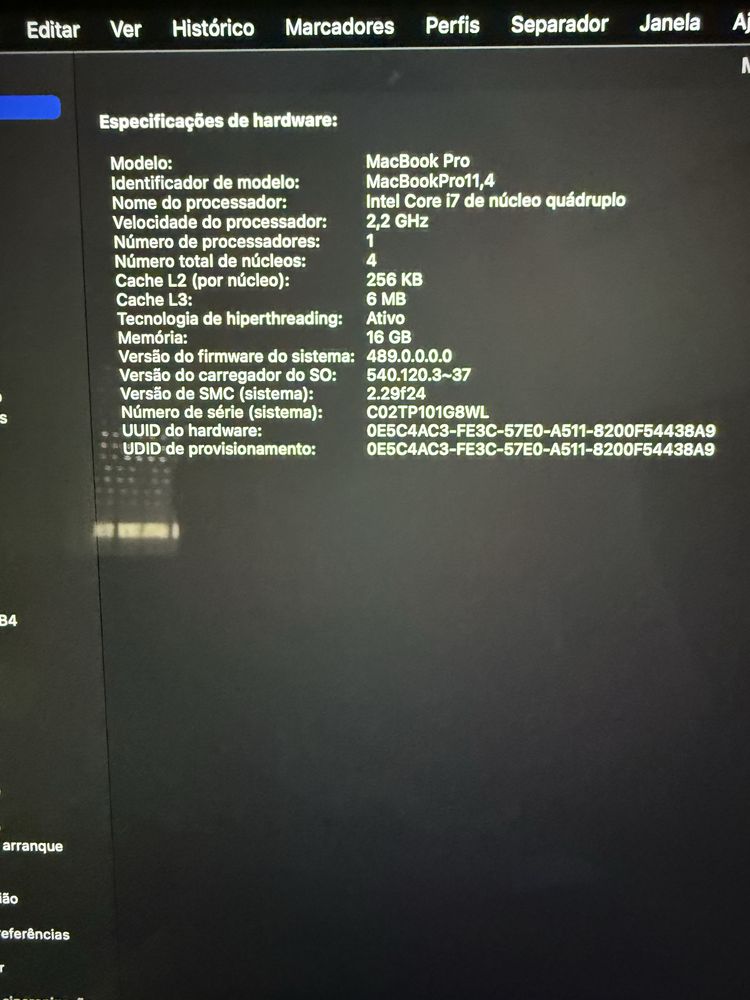 Macbook pro 2015 I7