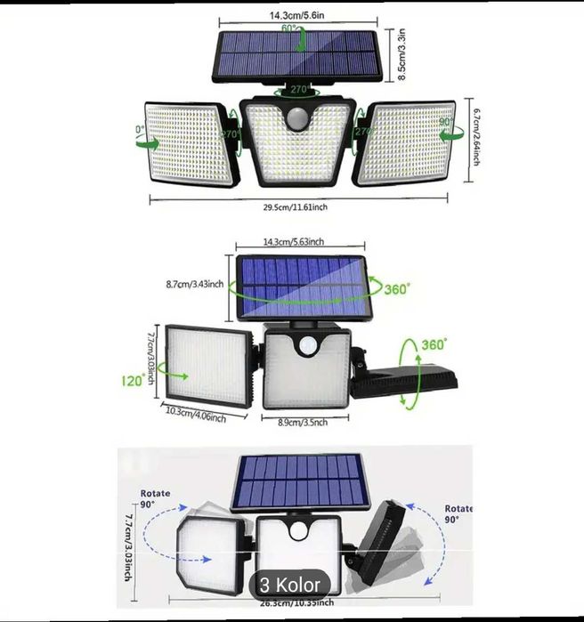 Lampa LED ruchoma