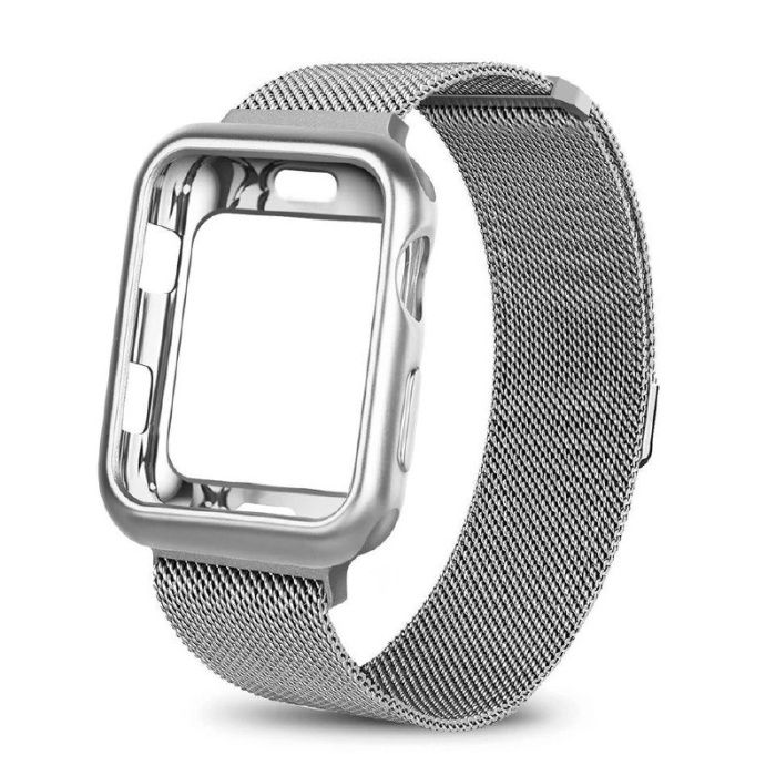 Ремешок Миланская петля+чехол для Apple Watch series 8-1 Эппл вотч