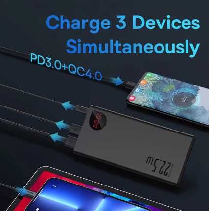 Повербанк Baseus 10000mAh 22.5W Adaman Metal