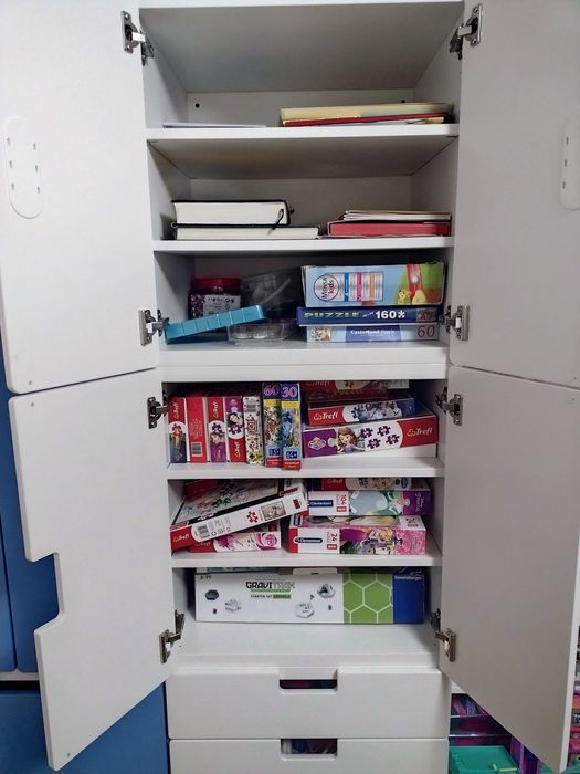 Meble dziecięce młodzieżowe IKEA Stuva niebieski biały