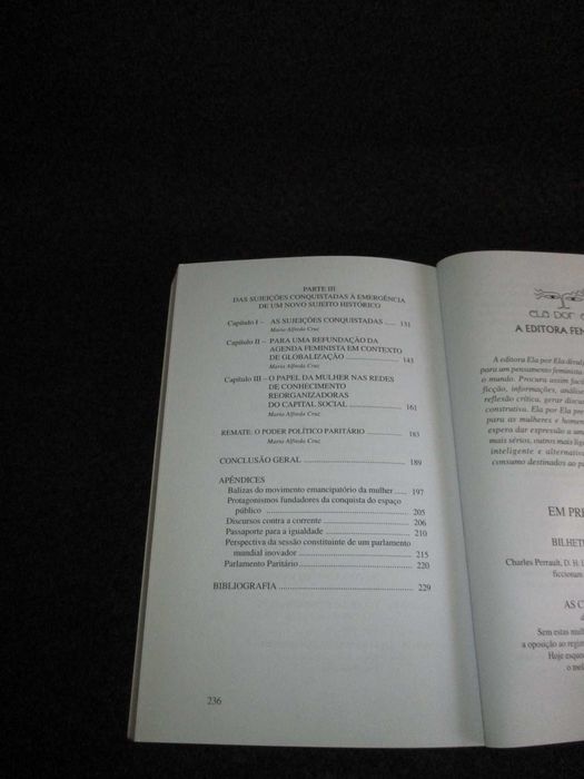 Livro Mulheres em Movimento Alfreda Cruz e Maria Manuela Carvalho