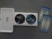 Conjunto 2 pratos Star Trek USS Voyager NCC-74656 / Defiant NX-74205