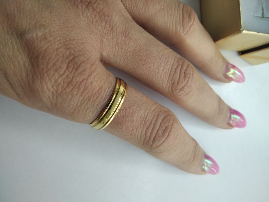 Złota gładka obrączka złoto 333 rozm. 24   67