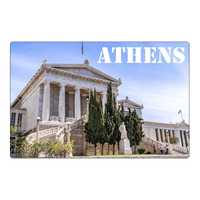 Magnes na lodówkę Ateny Biblioteka Narodowa Grecja