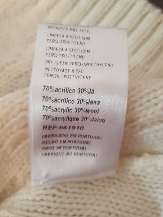 Malha de lã com acrílico