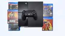 Konsola PS4 CUH-1116A 500GB - 5 gier - RDR2, Mortal Kombat, DragonBall