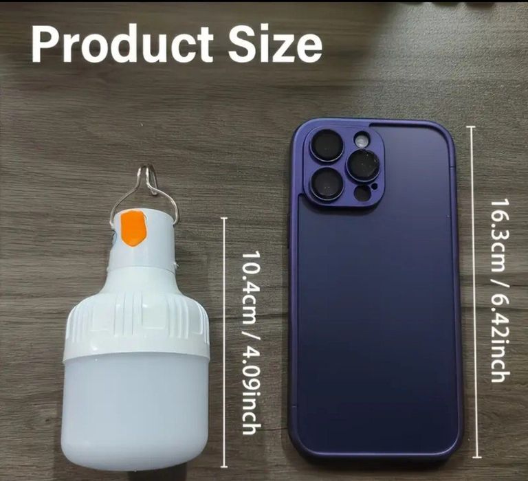 LED-лампы с аккумулятором и крючком (НОВЫЕ) — отличная яркость!