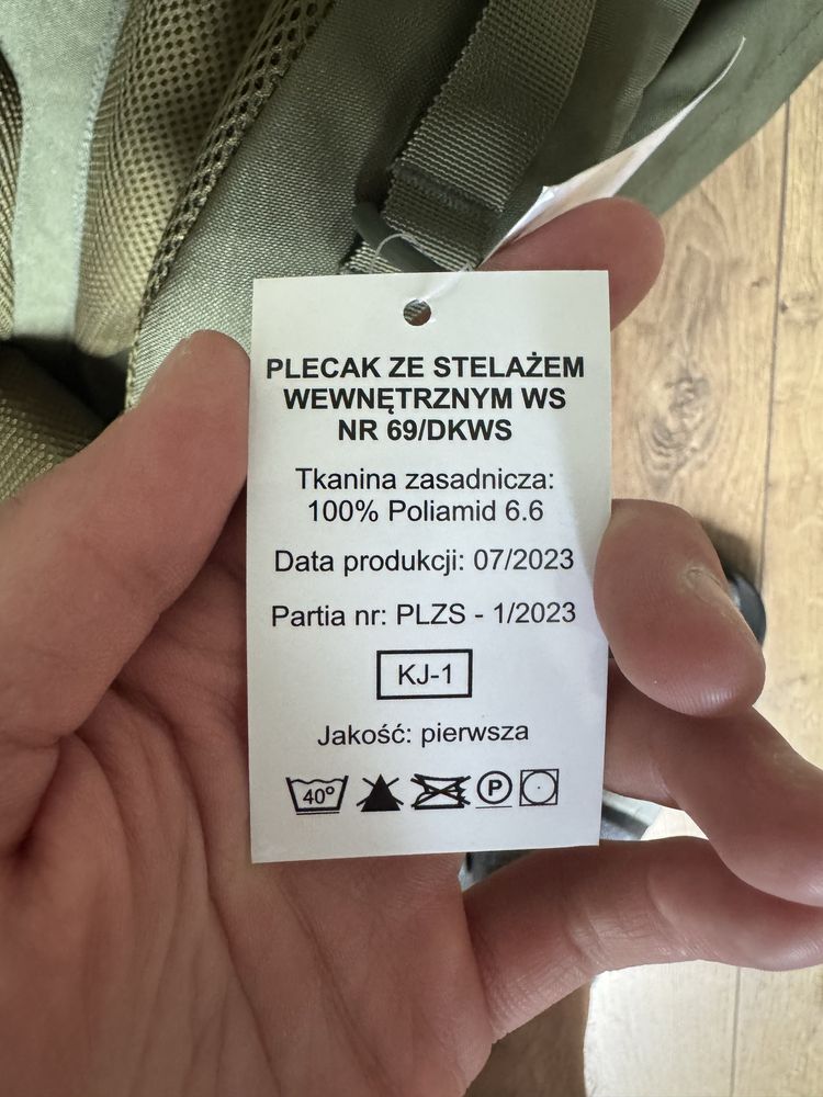 Plecak ze stelażem wewnętrznym ws dkws 69 górski grom jwk formoza nil