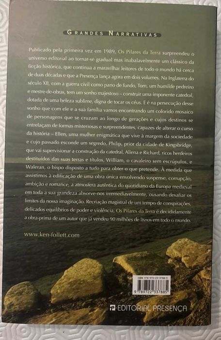 Ken Follett Pilares da Terra 2 volumes ( PORTES INCLUIDOS)