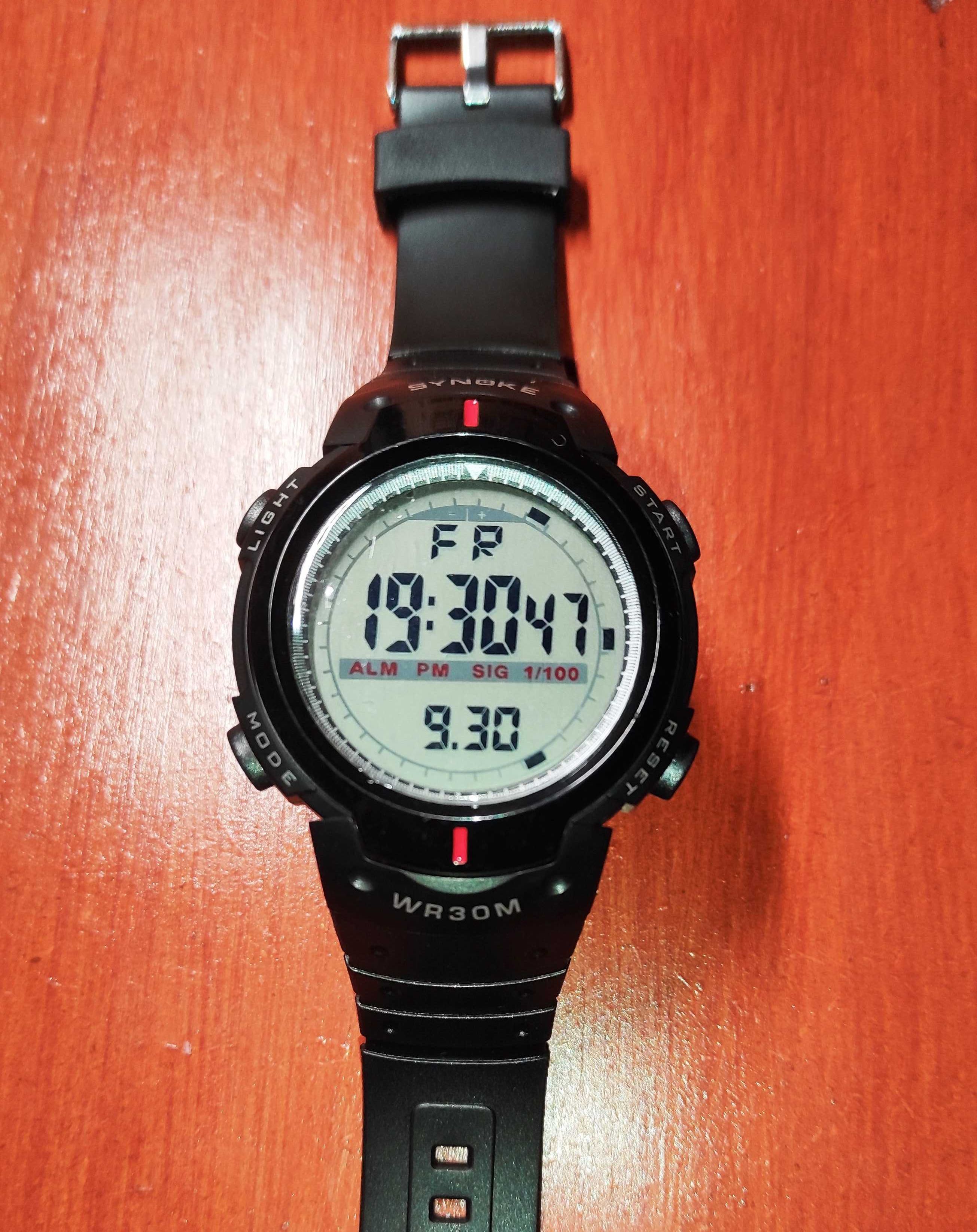 Часы Synoke  водонепроницаемые эл. часы с большим циферблатом