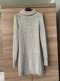 Sukienka sweterkowa długi sweter z golfem esmara M