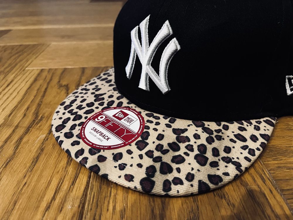 NOWA czapka z daszkiem SNAPBACK New York Yankees panterka