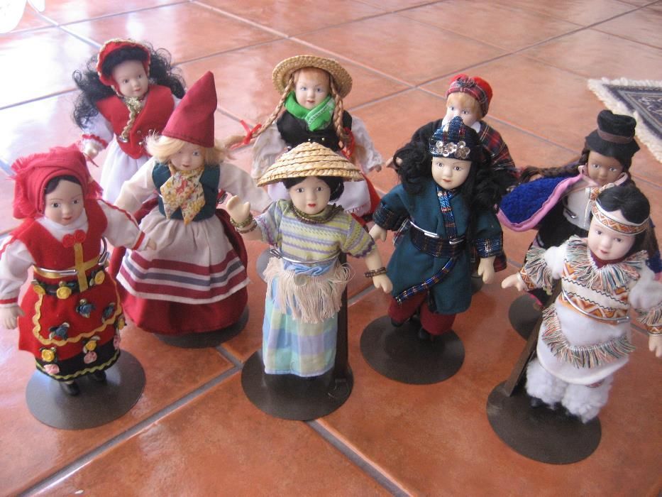 Bonecas de Porcelana de vários países