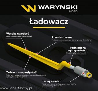 Ząb ładowacza uniwersalny prosty L- 1100 mm Tur WARYŃSKI