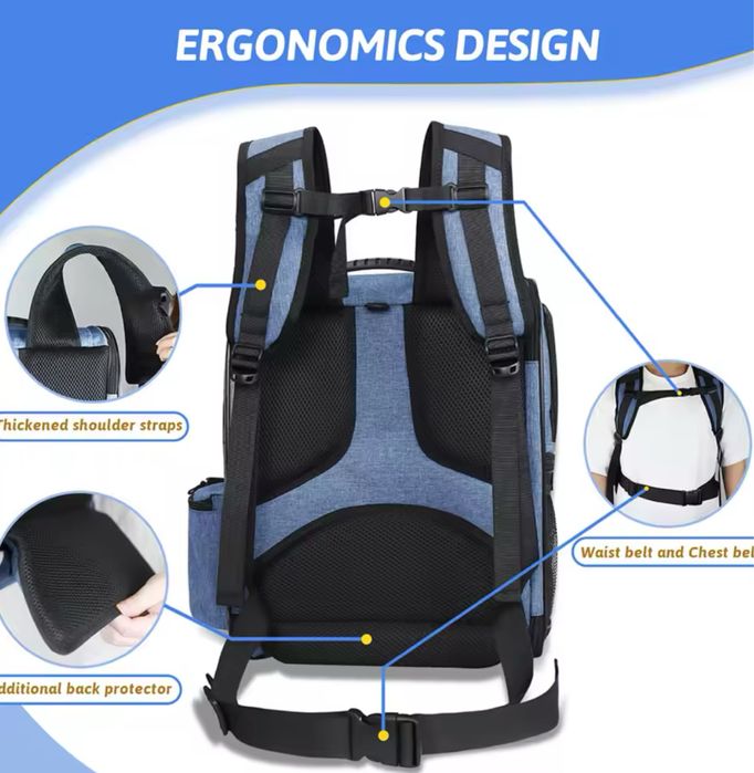 Plecka dla kota psa zwierzaka transportowy transporter z kieszeniami