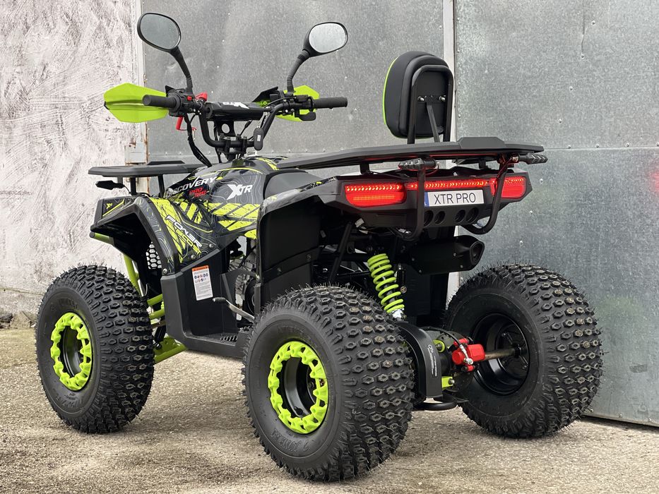 Quad XTR Discovery Pro 125 1+1 Full Led koła 8” Licznik Oparcie  2025