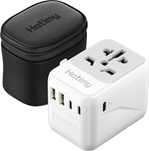Adapter podróżny na cały świat z USB C usb szybkie ładowanie