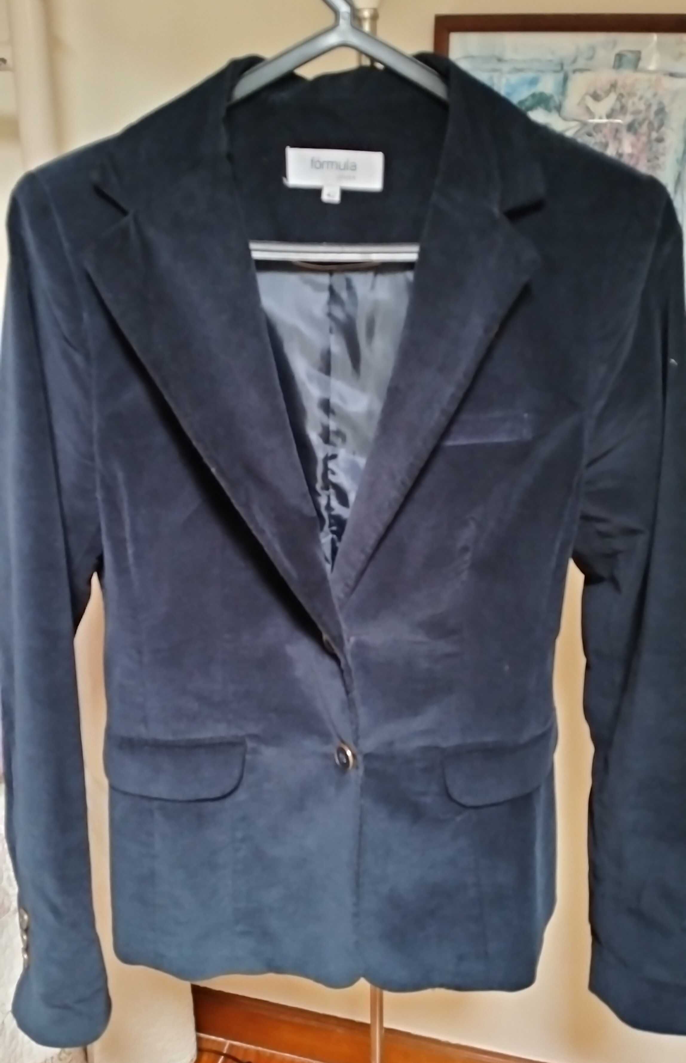 Blazer feminino azul escuro