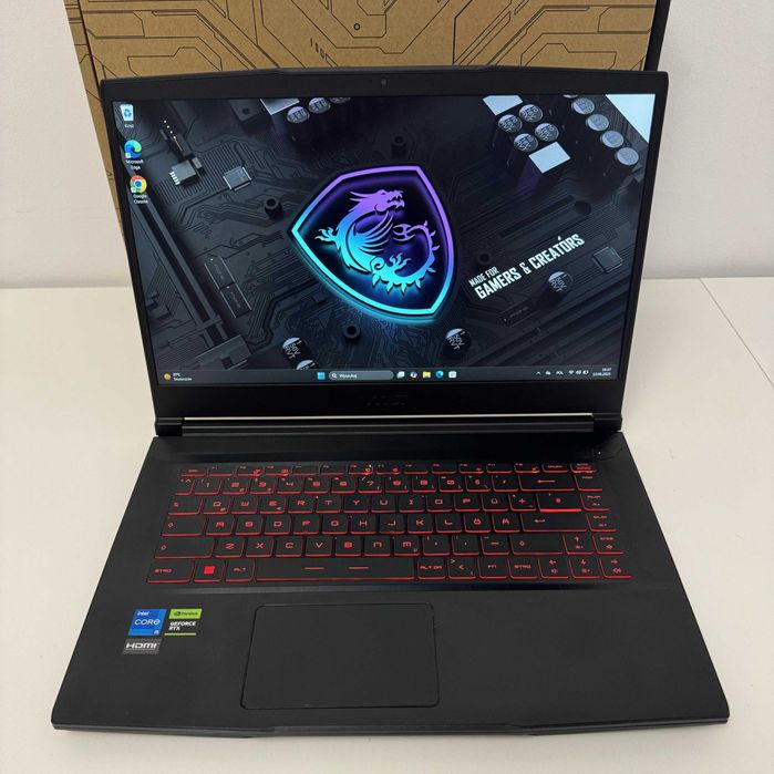 gamingowy laptop Msi Jak nowy I5 12450H rtx 3050