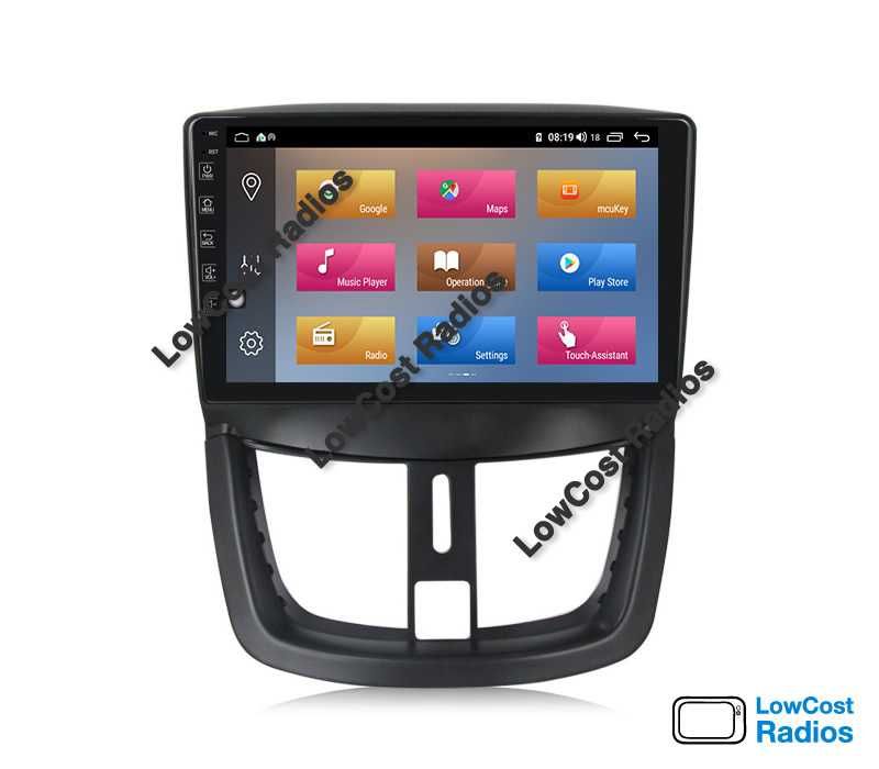 Auto Rádio 9' PEUGEOT 207 | GPS ANDROID Bluetooth USB APPS WIFI