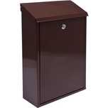 Skrzynka na listy 400x250x100mm brązowa VOREL