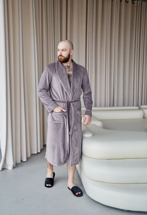 Чоловічий велюровий халат  6 кольорів