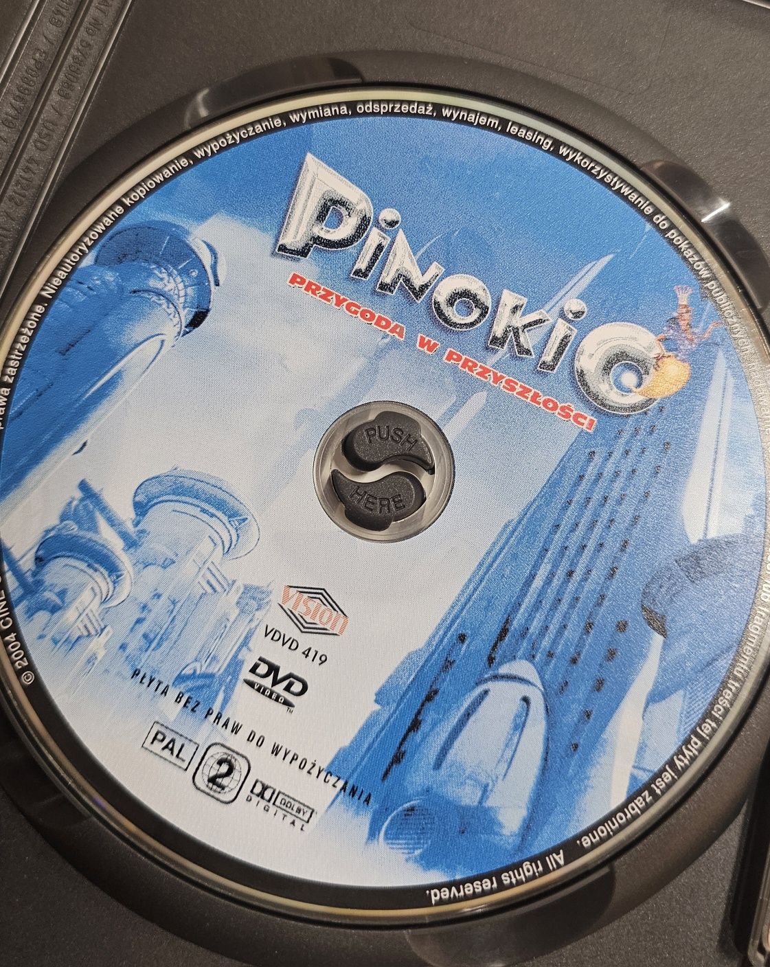Pinokio przygoda w przyszłości film animowany dvd dla dzieci