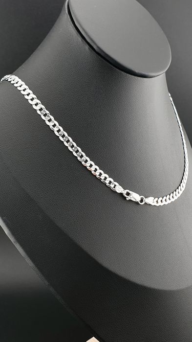 Łańcuszek srebrny pr.925 DŁUGI 65cm/4mm/9g pancerka