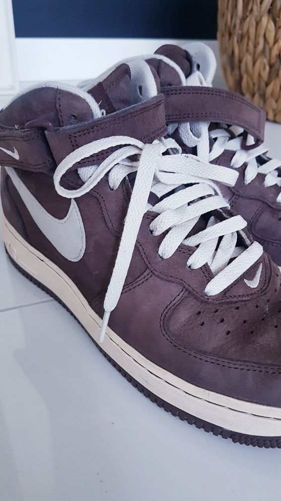 Buty NIKE Air Force 1 Mid '07 QS Chocolate DM0107 Unisex 39 oryginalne