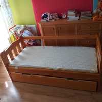 Łóżko dziecięce z szufladą i materacem - 160x70