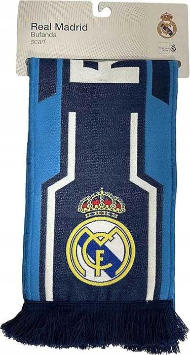 Oficjalnie licencjonowany szalik kibica REAL MADRYT 140 x 20 HOLOGRAM