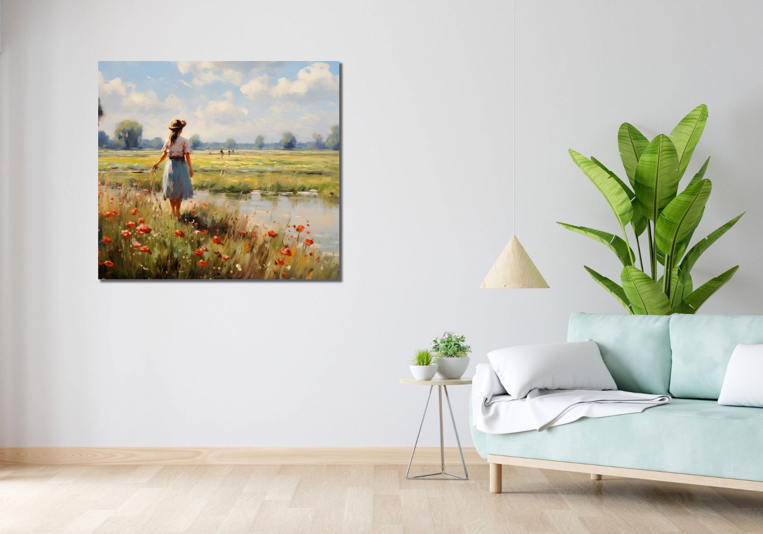 Obraz 100x90cm Wiejski Spokój